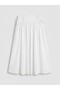 Two Mt Shop Quality Zippered Waist Poplin Flared Skirt - 5