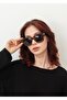 Unisex Rectangular Sunglasses Leopard Pattern Frame Smoked Glass Uv Protection Adara C3 - 3