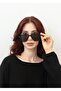 Unisex Pilot Sunglasses Black Frame Smoked Glass Uv Protection York C1 - 3