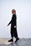 Zippered Collar Knitwear Tunic Black - 6