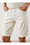 Lcw Jeans Ecru Slim Fit Men's Jean Shorts - 3