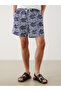 Swim Shorts - Dark blue - Patterned - 2