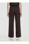 Lcw Comfort Brown Soft Touch Women's Sweatpants with Elastic Waist - 3