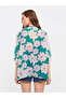 Two Mt Shop Quality Lcw Eco Green Printed Women's Kimono - 5