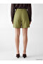 Original Pleated Linen Blend Women's Shorts - 4