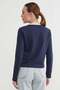 3 Thread Ribbed Sweatshirt with Ribbed Neckline - 8