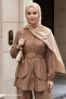 Stoned Buttoned Camel Double Suit - 2