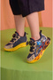 Casual Boys' Black Sports Shoes with Spool Laces and Patterned Sole, Comfortable and Lightweight Sneaker 5003 - 2