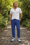 Plus Size Basic Sweatpants Full Lycra 11516 Indigo - 4
