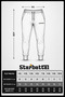 Plus Size Basic Sweatpants Full Lycra 11516 Black - 5