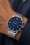 Silver Color Steel Cord Men's Wristwatch Agr510 - 2