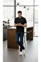 Men's Polo Collar Buttoned Pique Fabric T-Shirt Regular Fit Short Sleeve T-Shirt - Black Mariposa Secret - 8