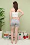 Heart Patterned Shorts with Elastic Waist - 5