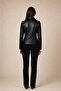 Opal Women's Genuine Leather Jacket Black - 4