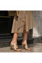 Kindep Limo Two Band Women's Evening Dress Heeled Slippers Gold - 2
