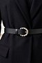 Faux Leather Twisted Belt
