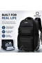 Waterproof Business 35L Laptop Backpack w/ Trolley Sleeve, Fits 17.3", Office/School, Black, 9772 - 5