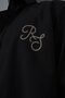 Men's Res Embroidered Long Sleeve Linen Oversized Shirt Black - 6
