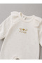 Baby Girl Long Sleeve Seasonal Wing Detailed Bandana Jumpsuit - 2