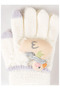 100% Acrylic Children's Gloves with Accessories (Age 3-6) - 3