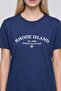 100% Cotton Regular Fit Crew Neck Printed Combed Cotton Short Sleeve Indigo T-Shirt E2792Ax25Sp - 4
