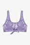 Lilac Girl's Shiny Halter Neck Bikini Set - 2