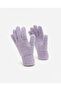 Unisex Sera Eldiven Fo 5572 Lilac Furry and Soft Textured Winter Knitted Gloves (Made in Turkey)