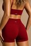 Cute Model Women Seamless Scrunch High Waist Sports Shorts Leggings