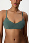 Yeşil Front V Yaka Bikini Üstü - 3