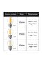 6W E27 Warm STONEGO E27 E14 Retro LED Filament Bulb 220v Vintage Candle Glass Bulb 2W/4W/6W - 4