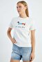 Dog Printed Crew Neck T-Shirt - 2