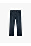 Regular Waist Cotton Straight Fit Jean Pants - Mark Jean - 5