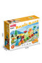 Mini Number Train Building Blocks Set, 56 Pieces, Numbers 0-9, Locomotive and 3 Carriages, Driver, Cat and Tree, Multicolour Plastic Push-Along Toy, Age 3+, FL2319 - 6