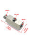 silver Oil Pressure Sensor Tee M10x1.0 to M10x1.0 Adapter Side Holes 1/8NPT Female Turbo Supply Feed