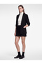 Crepe Fabric Shawl Collar 3/4 Sleeve Blazer Jacket - 3