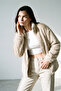 Women's Oversize Zippered Teddy Plush Cardigan - 5