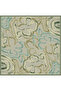 Khaki Abstract Pattern 100% Twill Silk Scarf 4301 - 80 - 3