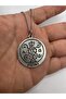Ethnic Patterned Spearhead Figured Necklace – Silver Color Zamak Metal Unisex Jewelry - 2