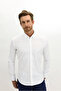 Long Sleeve Slim Fit Slim Fit Cotton Shirt - 3
