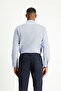 Long Sleeve Slim Fit Classic Collar Cotton Easy-Iron Patterned Shirt - 4