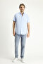 Short Sleeve Regular Fit Sports Cotton Button Collar Shirt - 2