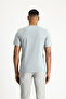 Crew Neck Slim Fit Slim Fit Single Jersey Cotton T-Shirt - 5