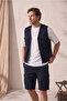 V-Neck Zippered Safari Sports Vest with Pockets - 2