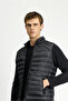 Slim Fit High Collar Zippered Quilted Sports Vest - 3