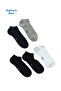Set of 5 Cotton Stretch Fabric Flexible Stitch-Free Sports Socks