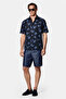 Short Sleeve Boxy Fit Printed 100% Cotton Sports Shirt - 7