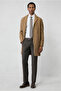 6 Drop Regular Fit Standard Cut Wool Flannel Classic Trousers