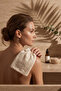 100% Cotton Natural Muslin Bath and Exfoliating Scrub – Skin Friendly, Soft Textured, Reusable