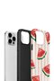 iPhone 12 Pro Max Vorian Double Layer Case Watermelon Blush Stripe - 3