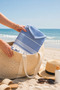 Cotton Children's Bathrobe Poncho Peshtemal 100% Cotton Beach Towel Blue - 4